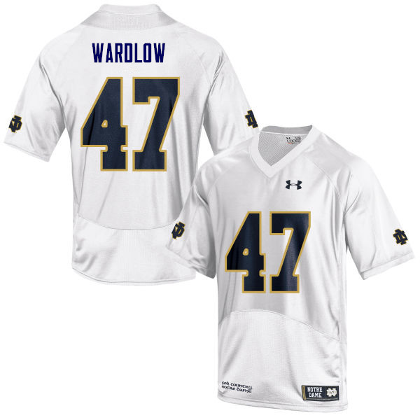Men #47 Kofi Wardlow Notre Dame Fighting Irish College Football Jerseys Sale-White
